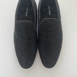 Steve Madden Black Studded Men's Slip-Ons